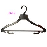 Dongguan Factory Custom Thin Black Plastic Shirt Hangers for Hotel