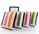 Promotional Hotel / Home Cotton Stripped Beach / Bath / Face Towel