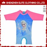 Newest Designs Girls Fancy Pink Rash Guards One Piece (ELTRGI-52)