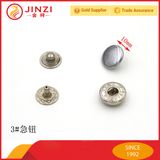 10mm Metal Fastener Metal Covered Ring Snap Button