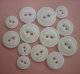 China Factory Resin White Fish-Eye Button