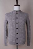 Men's Round Neck Cashmere Cardigan