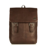 Hot Selling Good Quality Fashion Design Brown Leather Laptop Backpack