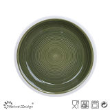 Nice Simple Color Hand Painting Salad Plate