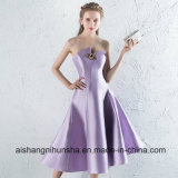 Sexy Strapless Sleeveless Light Purple Formal Party Gown