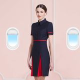 Women Skirt Aviation Fashion Airlines Stewardess Uniform Office Ladies Dress