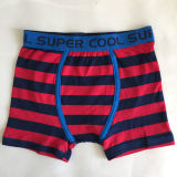 High Quality Kids Underwear Striped Red Boy Boxer Short
