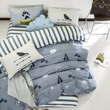 Full Queen King Bedroom Set Printed Cotton Bedding