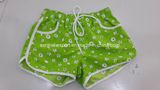 Oeko-Tex Full Elastic Waist Polyester Patterned Lady Board Short Swimwear