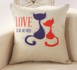 Competitive Quality Price Cat Printed Sofa Cover