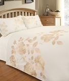 Summer Use White Garden Embroidey Bedding Set