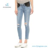 New Fashion Ladies Stretchy Skinny Ripped Maternity Denim Jeans