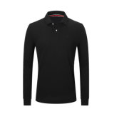 Wholesale Price Long Sleeve Slim Fit Golf Pique Fabric Polo Shirts