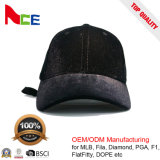 Guangzhou Fashion 100% Cotton Custom 6 Panel Black Color Baseball Caps with Bow