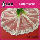 Latest Design Fashion Wholesale Tulle Embroidery Trim Lace