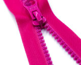 Vislon Zipper with Pink Color Teeth and Tape/Thumb Puller/Top Quality