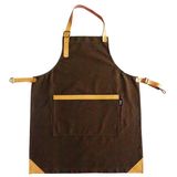 Adjustable Neckband Cotton Canvas Kitchen Cooking Chef Apron