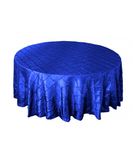 Round Pintuck Taffeta Table Cloth Wedding Tablecloth