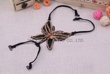 Fashion Elastic Bra Butterfly Back Intersect Rhinestone Shoulder Strap Accessories