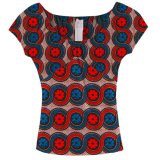 Wax Ankara Clothing Latest Tops Designs Girls African Printing Clothes