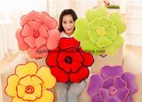 Colorful 3D Shape Plush Flower Pillow