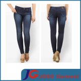 Black Length Jeans Skinny Fit Jeans Buy for Lady (JC1366)