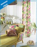 Linen Ink Print Window Curtain