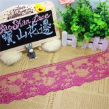 Stock Wholesale 9.5cm Width Embroidery Nylon Net Lace Polyester Embroidery Trimming Fancy Lace for Garments Accessory & Home Textiles & Curtains
