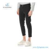 New Style Tapered Black Nine Points Jeans with Denim for Men by Fly Jeans