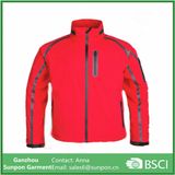 2018 New Style Waterproof Seamless Pockets Men Softshell Jacket