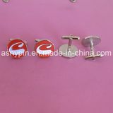 Custom Metal Hotel Logo Hard Enamel Cufflinks Wholesale