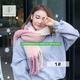 Europe Winter Fashion Circle Yarn Plaid Scarf Warmer Leisure Shawl