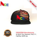 2017 Fashion Flat Birm Korean 6 Panel Sport Printing Snapback Caps