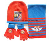 China Factory Produce Customized Design Printed Acrylic Knitted Winter Beanie&Scarf Set