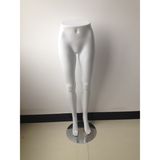 Glossy White Female Mannequin Half Body Torso for Pants Display