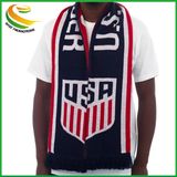 Cheap Wholesale Sport Fan Football Scarf for Acrylic Knitted