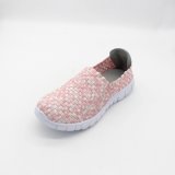 Hot Selling Knitted Fabric Shoes with EVA Outsole OEM Are Vailiable