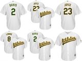 Oakland Athletics Jed Lowrie Khris Davis Matt Joyce Baseball Jerseys