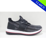 Best Selling Men′ S Sport Shoes Men Running Footwear with Knitted Mesh, Md Outsole