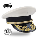 Delicate Military Hat with Gold Peak