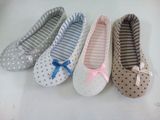 Bowknot Jersey Material with Printing Insole Women Dance Shoes