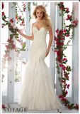 2016 Lace Tulle Beading Bridal Wedding Dresses Wd6813