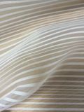 100%Polyester Glitter Stripe Organza Made in China