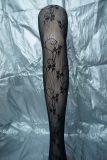 Sexy Lingerie Mesh Pantyhose with Floral Pattern 1984