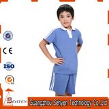 100% Cotton Blue Primary School Uniform Polo-Tshirt and Pants