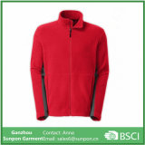 Red Color The Lightest Fleece Jacket with Stand Collar