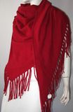 100% Cashmere Xl Triangle Tassel Shawl