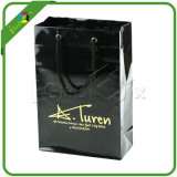 Shining Black Paper Bags with Logo