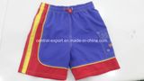 Oeko-Tex Full Elastic Waist Polyester Contrast Color Panel Children Board Short Swimwear