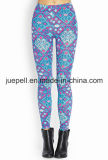 Abstract Geo Leggings with Elasticized Waist